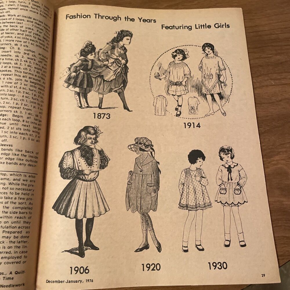 Vintage January 1976 Magazine Olde Time Needlework Patterns And Designs Magazine - Picture 7 of 8
